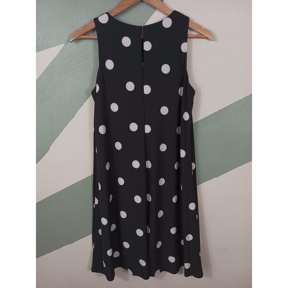 Lauren Ralph Lauren Womens Size 8 Stretch Polka Dot Casual Comfort Shift Dress - Picture 8 of 9